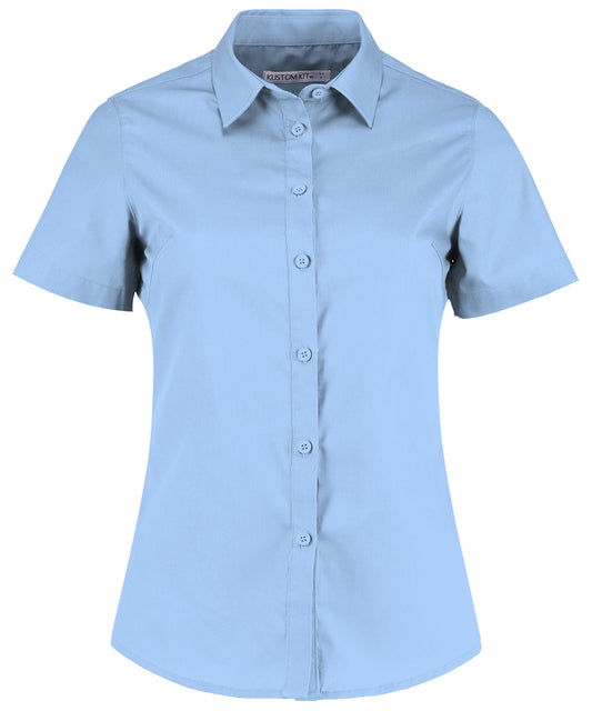 Women's poplin shirt short sleeve