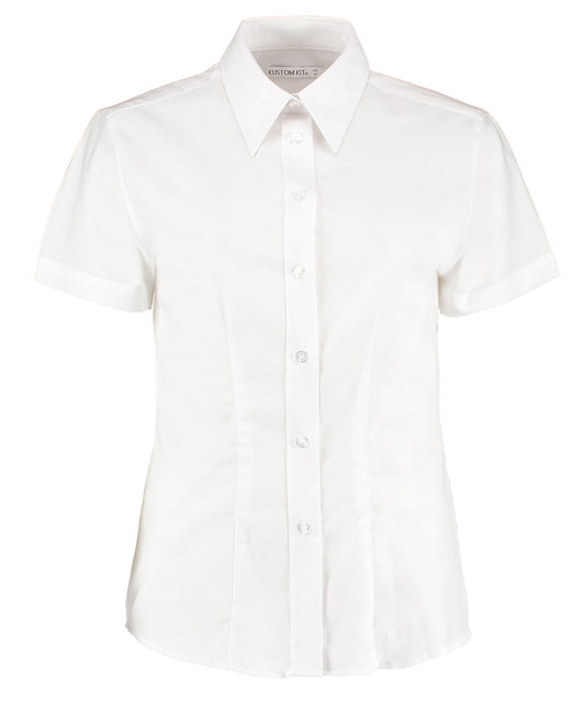 Women's workplace Oxford blouse short-sleeved (tailored fit)
