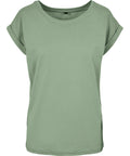 Build Your Brand Women's Extended Shoulder Tee