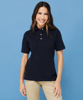 Henbury Women's Classic Cotton Piqua© Polo Shirt