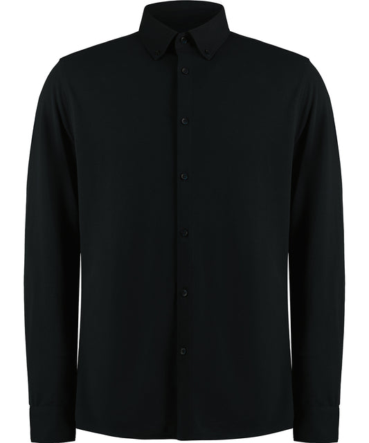 Long sleeve Superwash® 60° piqué shirt (tailored fit)