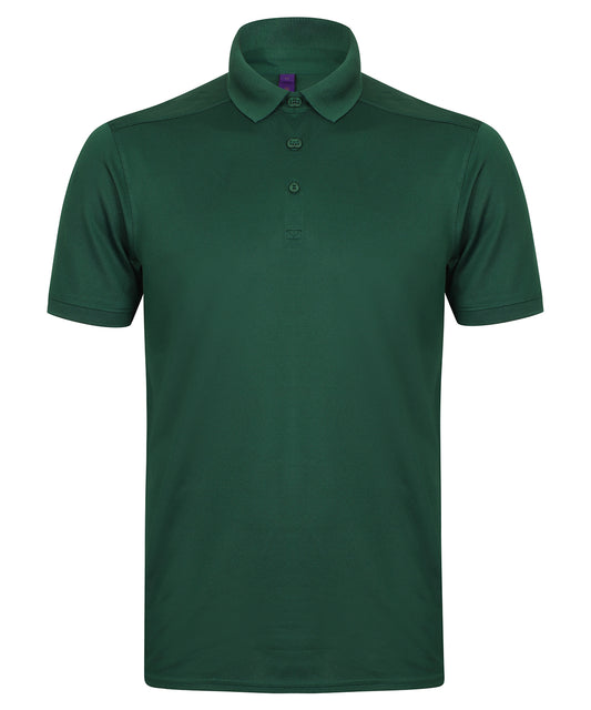 Henbury Stretch Polo Shirt With Wicking Finish (Slim Fit)