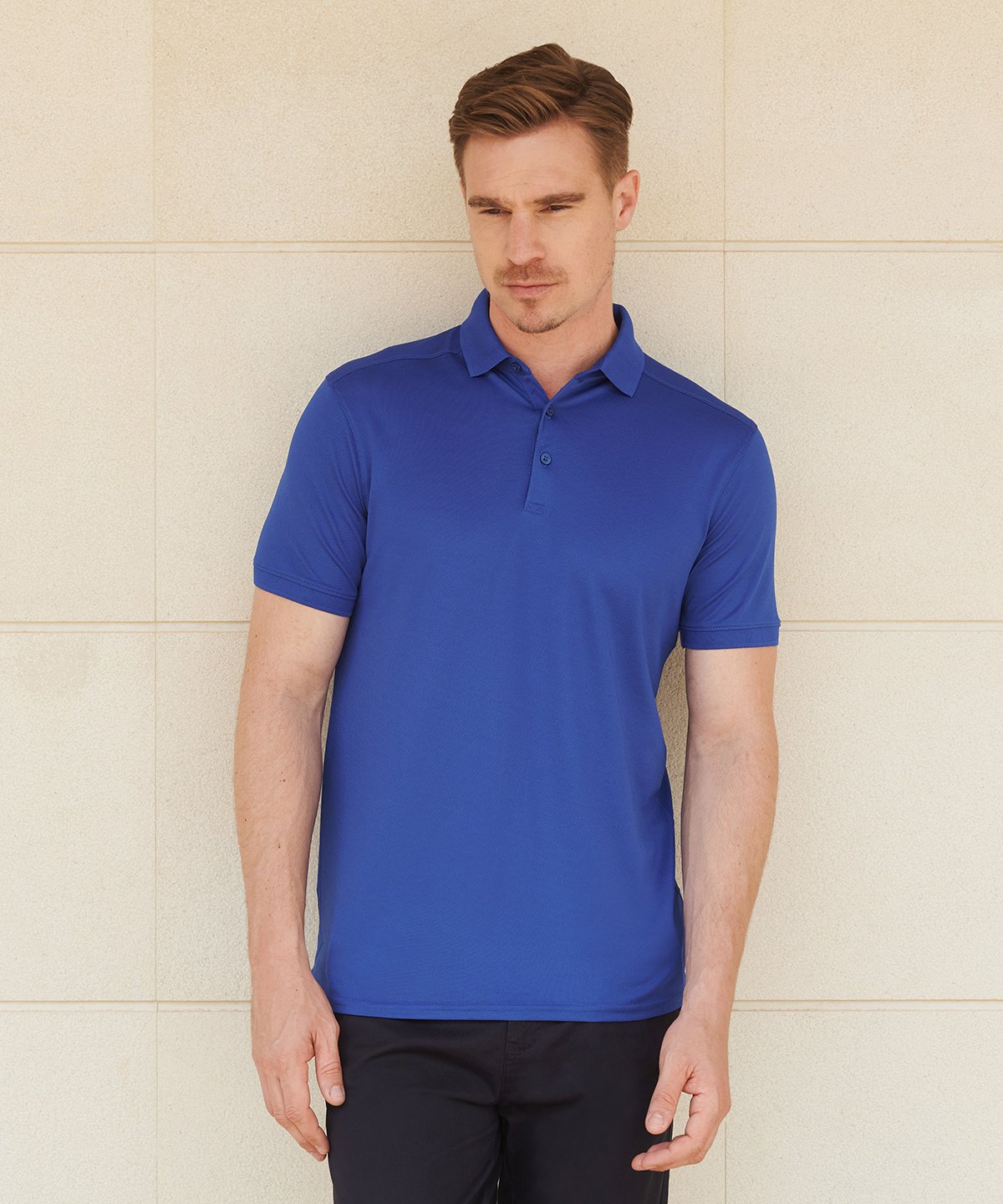 Henbury Stretch Polo Shirt With Wicking Finish (Slim Fit)
