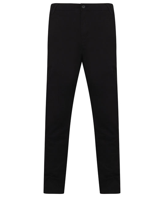 Henbury Stretch Chinos With Flex Waistband