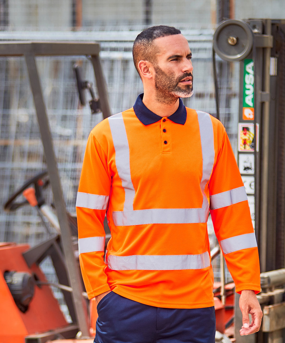 Pro RTX High Visibility Long Sleeve Polo