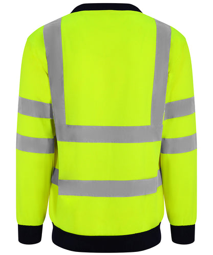 Pro RTX High Visibility Sweatshirt - HV Yellow/Navy
