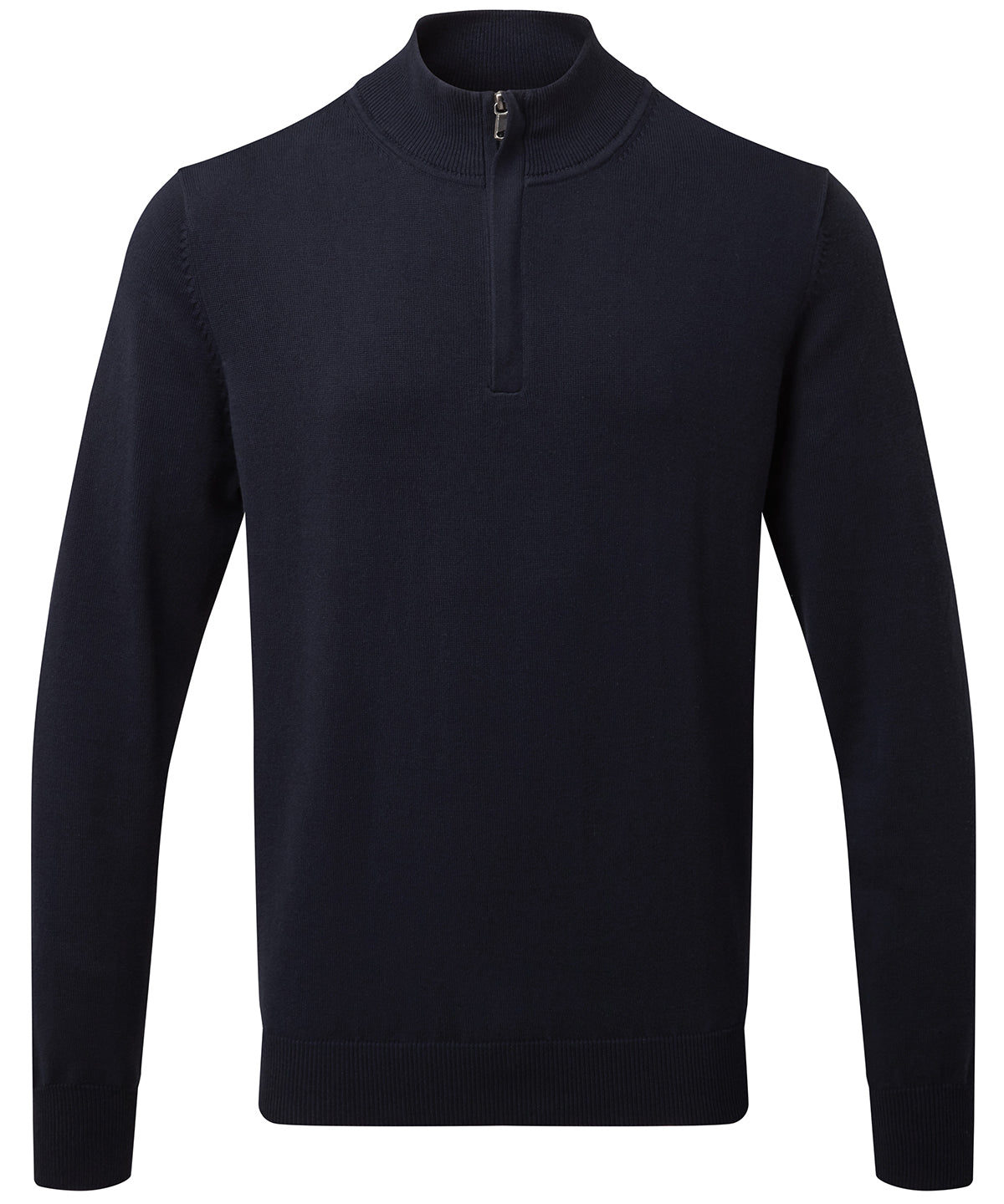 Men's cotton blend ‚¼ zip sweater