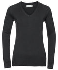 Russell Women's V-Neck Knitted Sweater