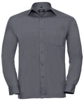 Russell Long Sleeve Polycotton Easycare Poplin Shirt