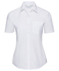 Russell Women's Short Sleeve Polycotton Easycare Poplin Shirt