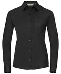Russell Women's Long Sleeve 100% Cotton Poplin Shirt