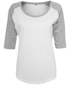 Women's ¾ contrast raglan tee