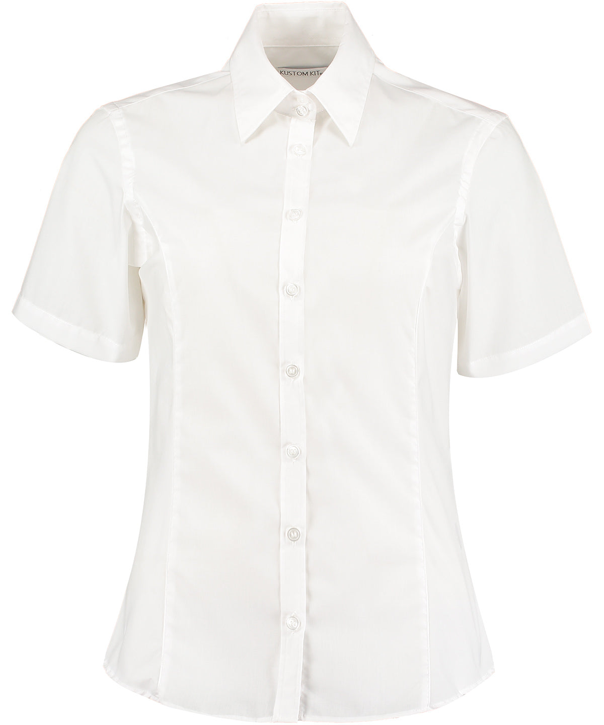 Kustom Kit Business Blouse Short Sleeved (Tailored Fit)