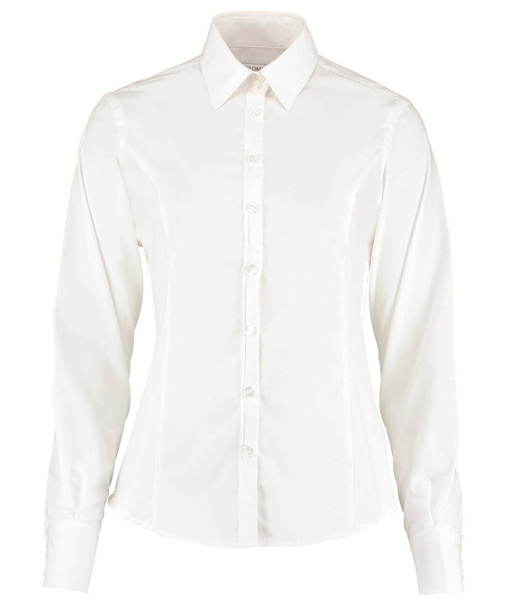 Kustom Kit Business Blouse Long Sleeved (Tailored Fit)