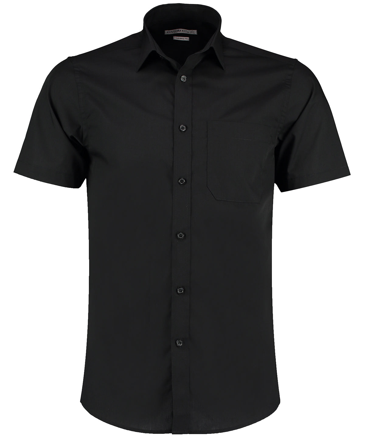 Kustom Kit Poplin Shirt Short Sleeved (Tailored Fit)