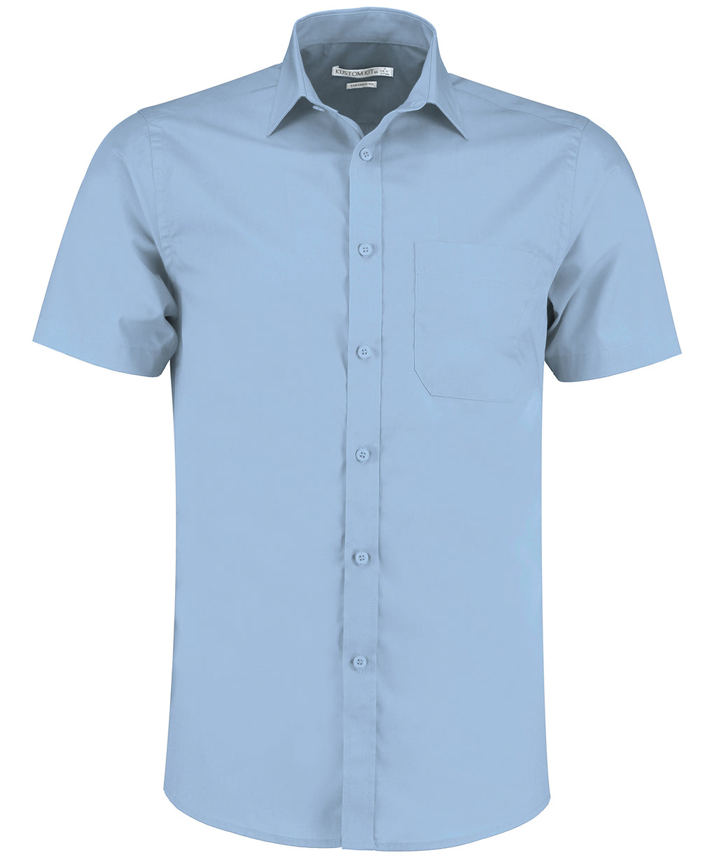 Poplin shirt short-sleeved (tailored fit)