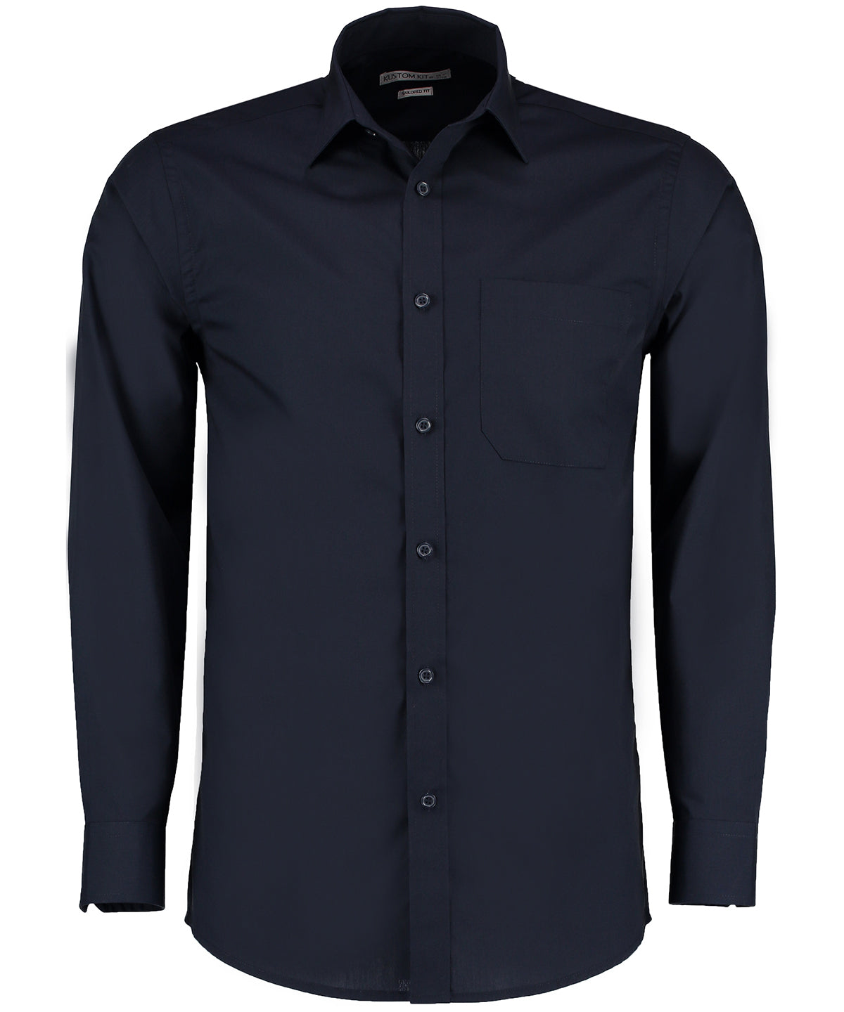 Kustom Kit Poplin Shirt Long Sleeved (Tailored Fit)