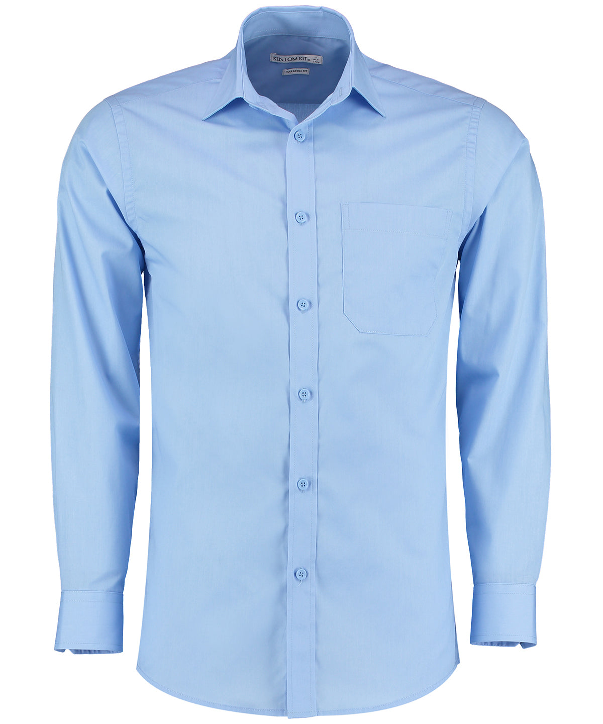 Kustom Kit Poplin Shirt Long Sleeved (Tailored Fit)