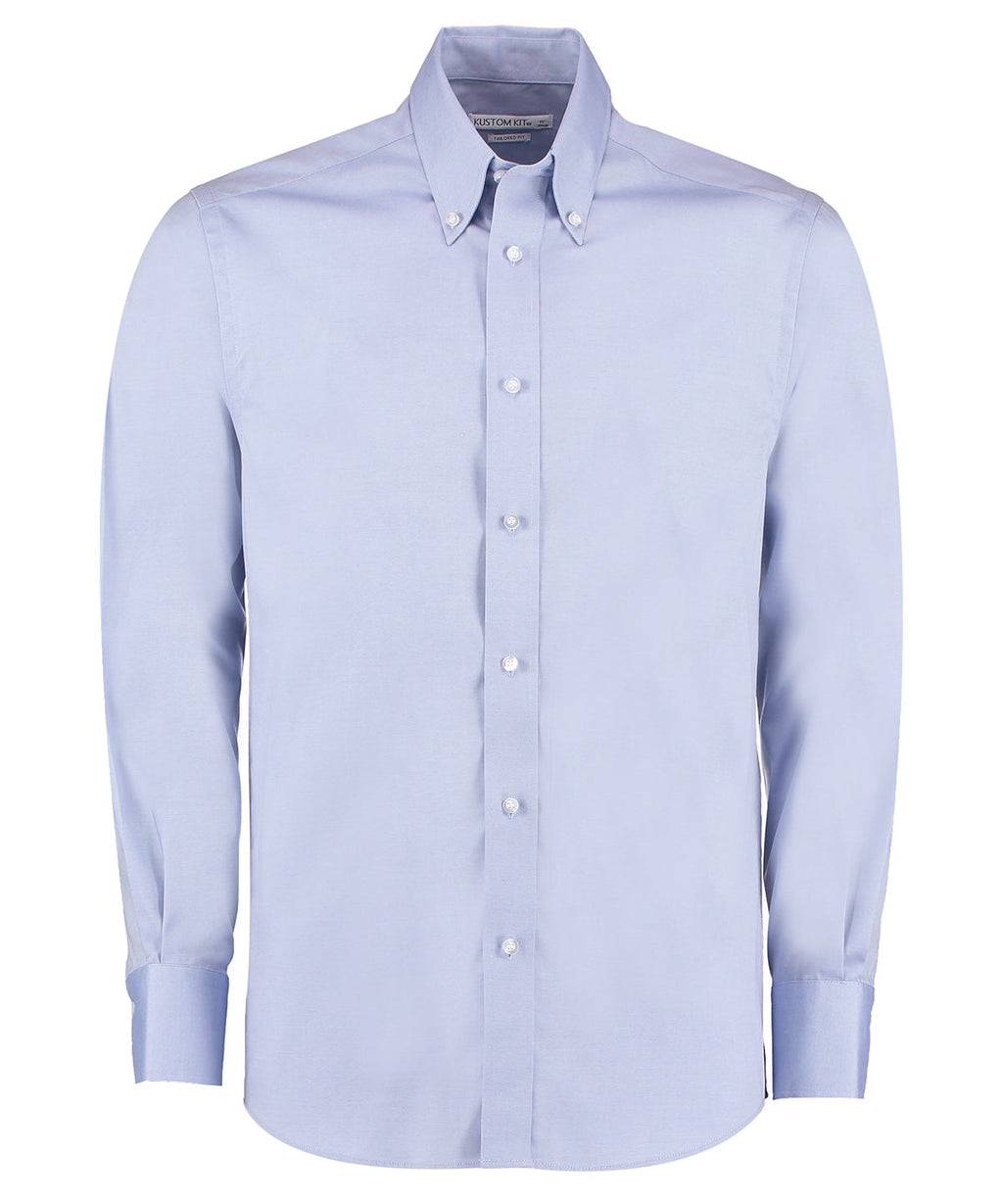 Kustom Kit Premium Oxford Shirt Long Sleeved (Tailored Fit)