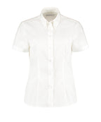 Women's corporate Oxford blouse short-sleeved (tailored fit)