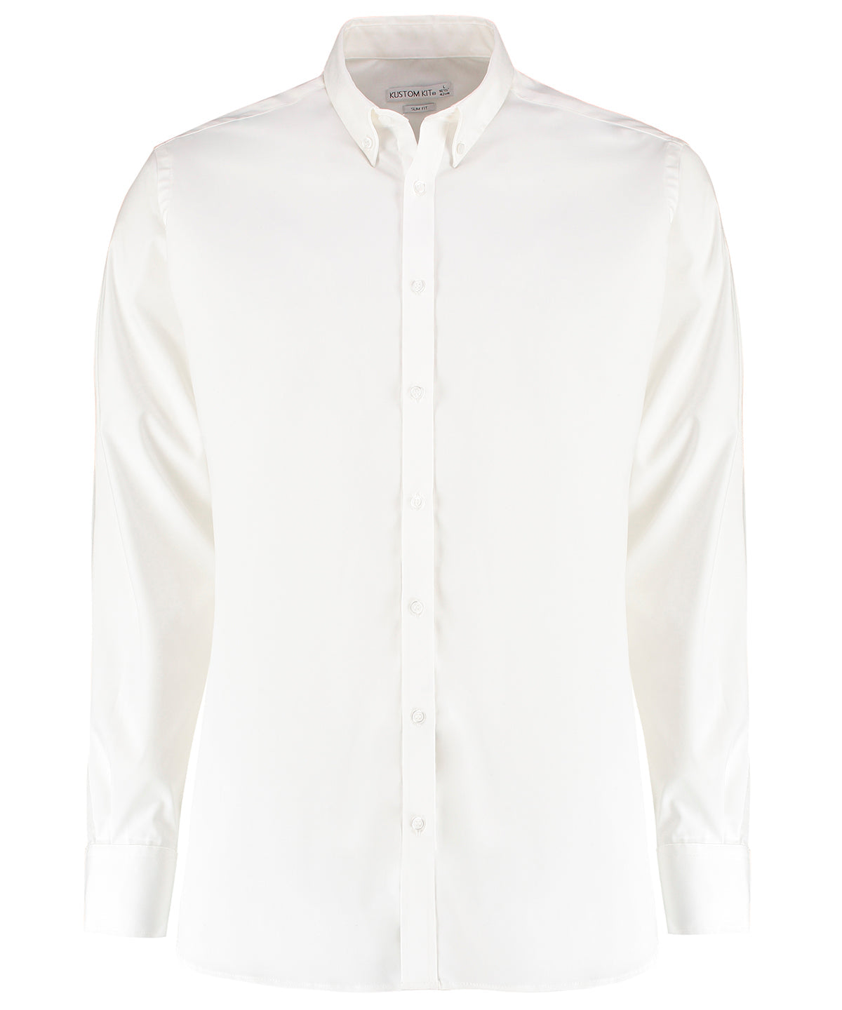 Kustom Kit Stretch Oxford Shirt Long Sleeved (Slim Fit)