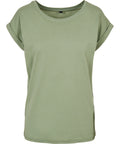 Build Your Brand Women's Extended Shoulder Tee