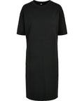 Build Your Brand Women's Organic Oversizes Slit Tee Dress