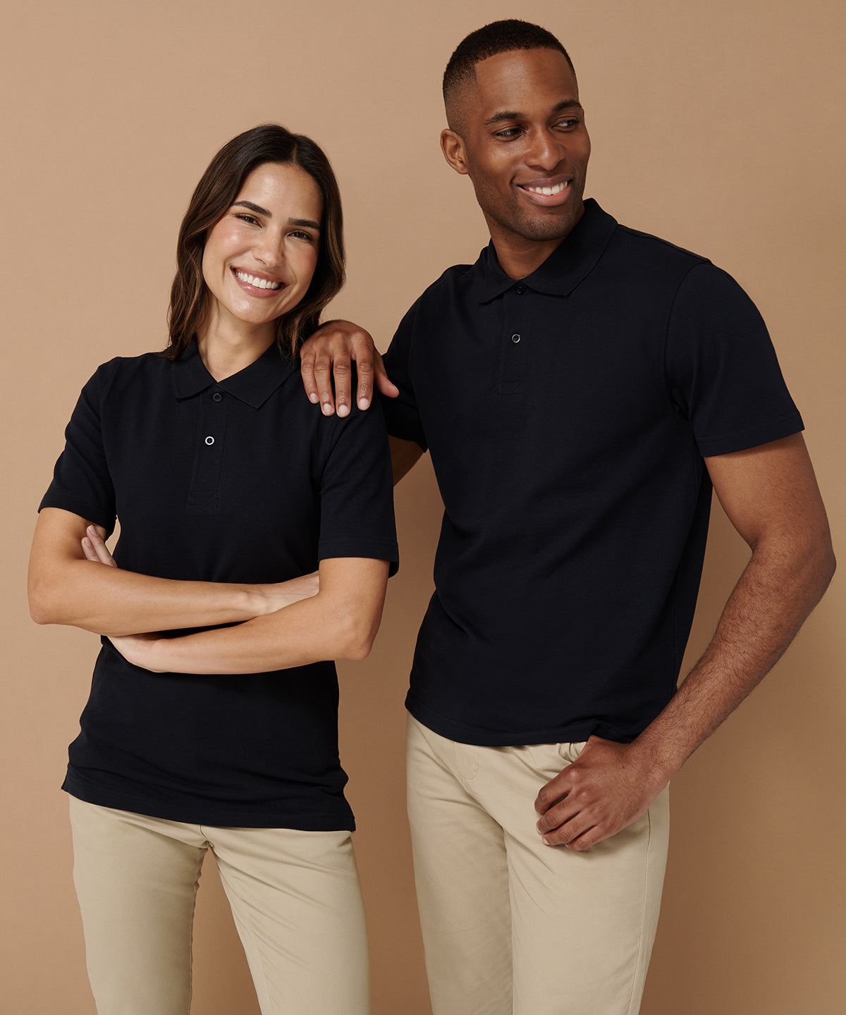 Stretch piquÃƒÂ© polo shirt
