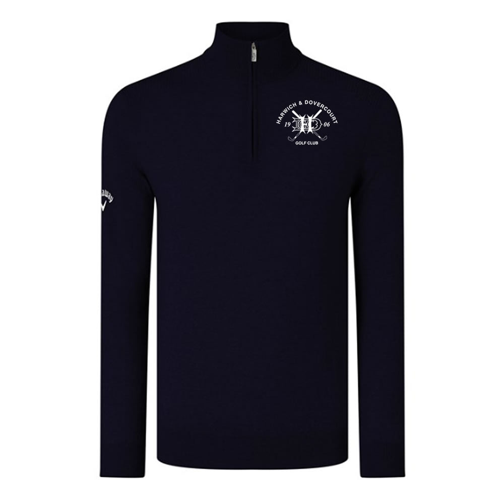 Harwich - Callaway Ribbed 1/4 Zip Sweater