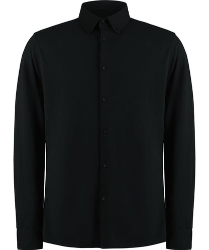 Long sleeve SuperwashÃ‚Â® 60Ã‚Â° piquÃƒÂ© shirt (tailored fit)