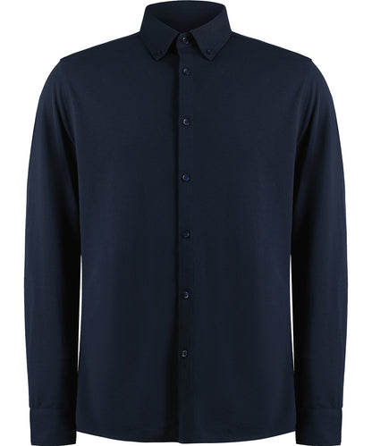 Long sleeve SuperwashÃ‚Â® 60Ã‚Â° piquÃƒÂ© shirt (tailored fit)
