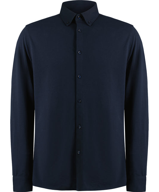 Long sleeve SuperwashÃ‚Â® 60Ã‚Â° piquÃƒÂ© shirt (tailored fit)
