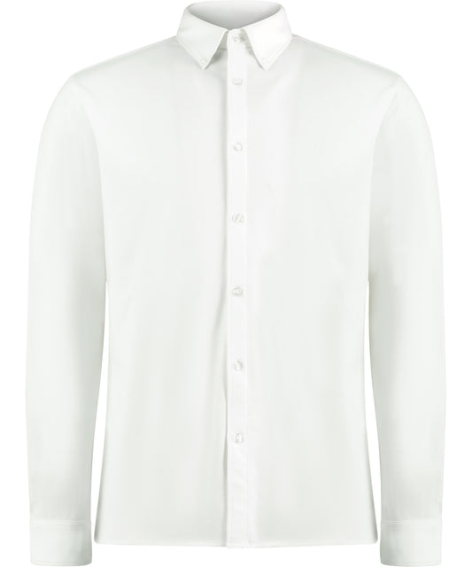 Long sleeve SuperwashÃ‚Â® 60Ã‚Â° piquÃƒÂ© shirt (tailored fit)