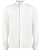 Kustom Kit Long Sleeve Superwash 60° Pique Shirt (Tailored Fit)