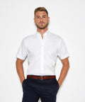 Kustom Kit Premium Oxford Shirt Short Sleeved (Tailored Fit)