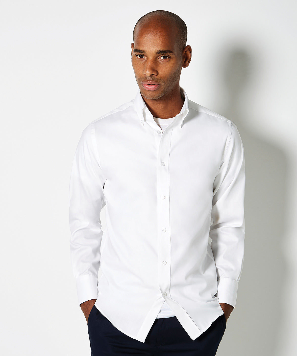 Kustom Kit Premium Oxford Shirt Long Sleeved (Tailored Fit)