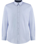 Kustom Kit Contrast Premium Oxford Shirt (Button Down Collar) Long Sleeved (Tailored Fit)