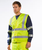 Portwest Hi-vis two-band-and-brace vest (C470)