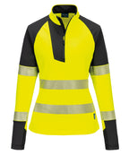 Portwest Women’s PW3 Hi-vis ¼-zip sweatshirt (T173)