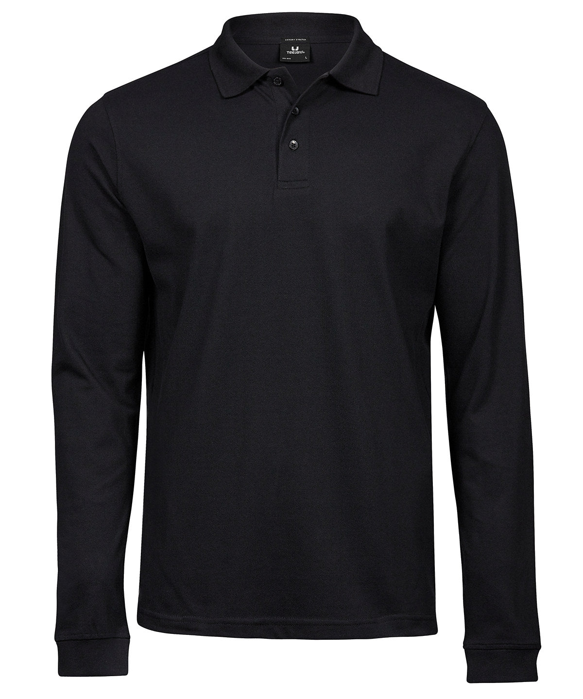 Luxury stretch long sleeve polo