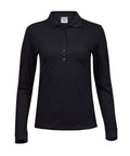 WomenÃ¢ÂÂs luxury stretch long sleeve polo