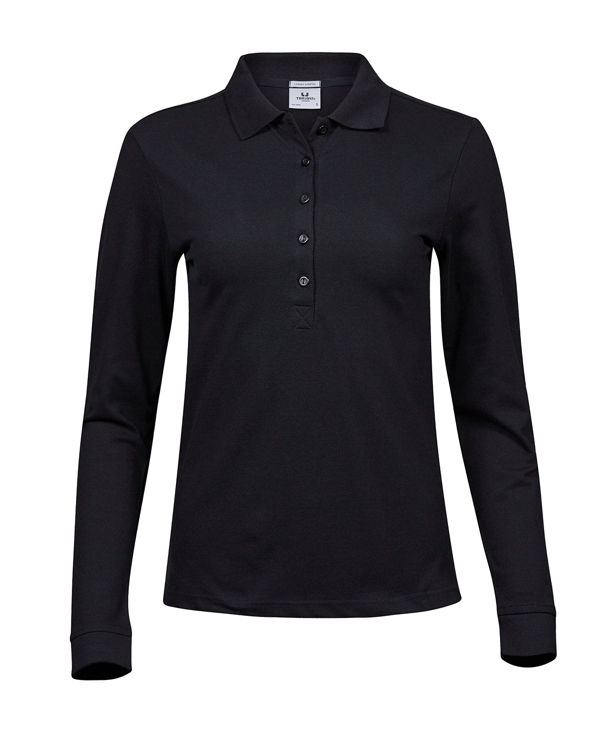 WomenÃ¢ÂÂs luxury stretch long sleeve polo