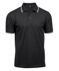Luxury stripe stretch polo