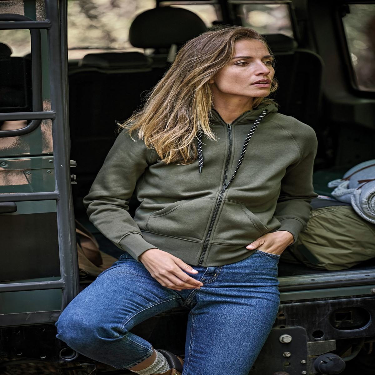 Tee Jays Women's Fashion Full-zip Hoodie