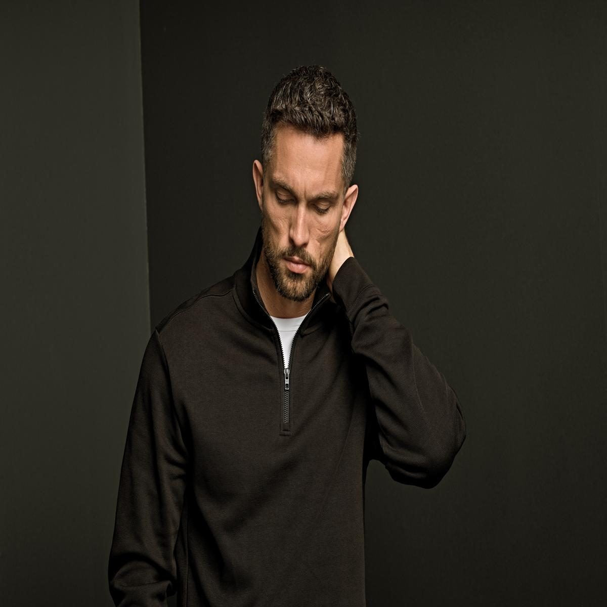 Tee Jays Ribbed Interlock Half-zip