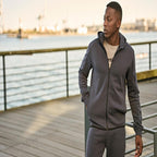 Tee Jays Athletic Hooded Full-zip Sweatshirt