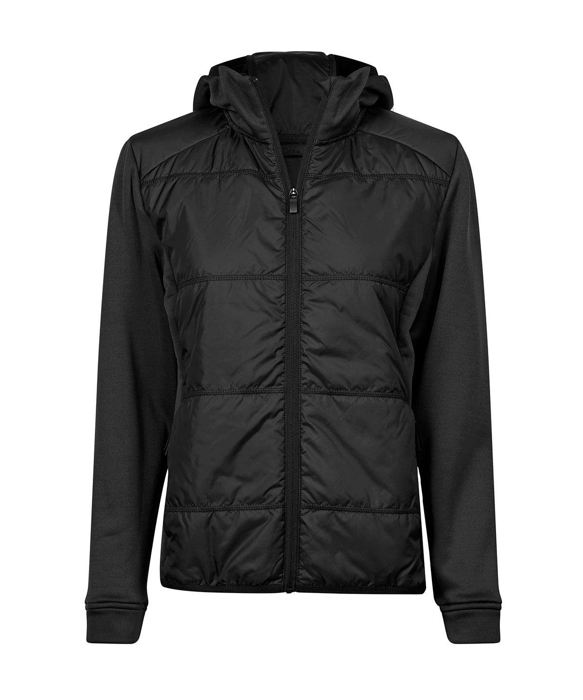 WomenÃ¢ÂÂs hybrid-stretch hooded jacket