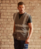 Yoko Top Cool Open Mesh 2-Band-And-Braces Waistcoat (HVW120)