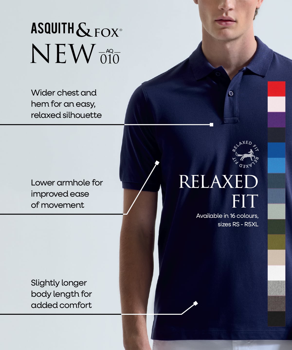 Asquith & Fox Men's Polo