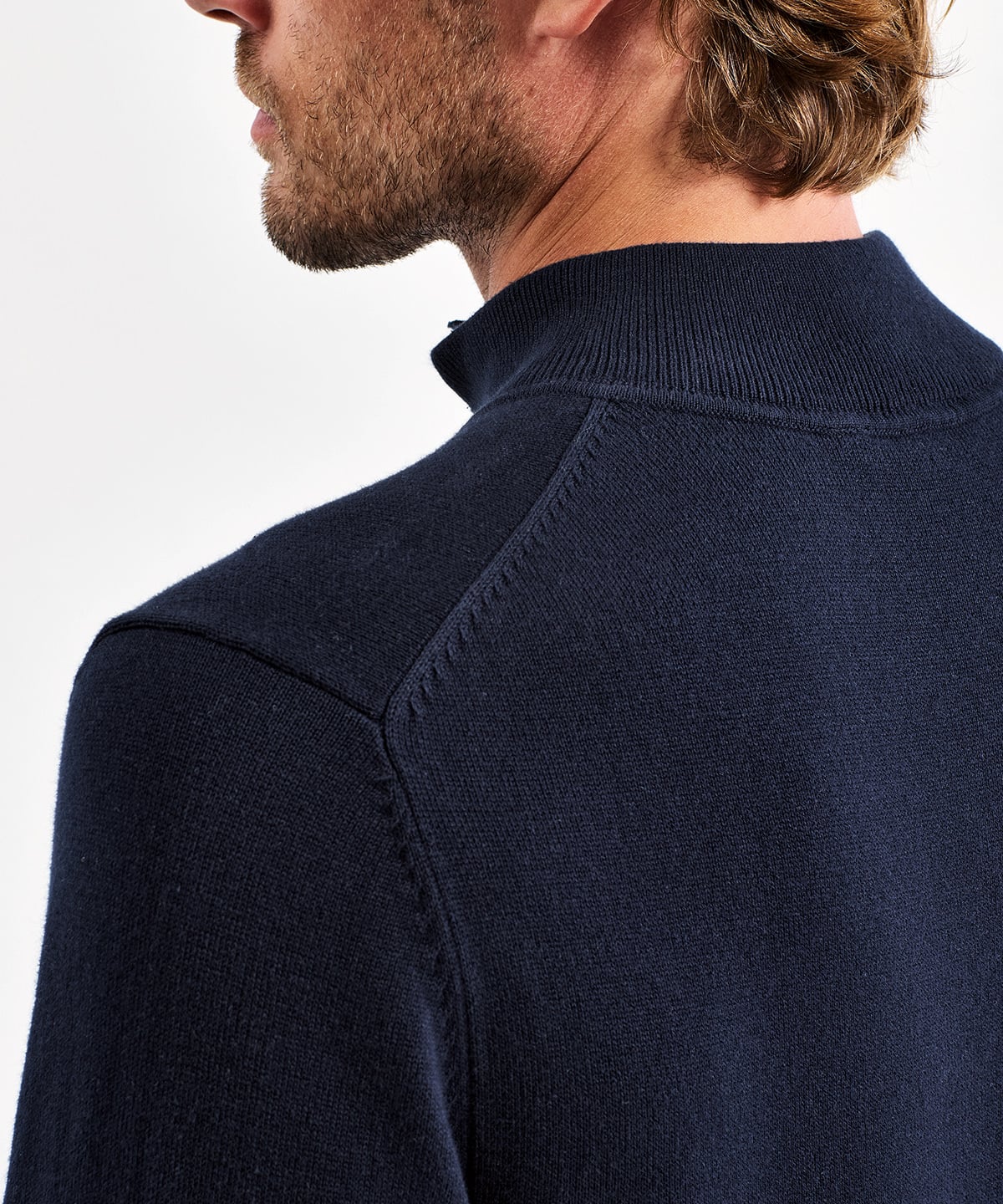 Asquith & Fox Men's Cotton Blend ¼ Zip Sweater